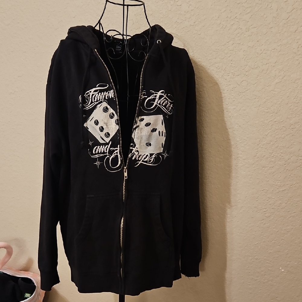 Vintage Famous Stars & Straps Black Hoodie